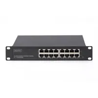DIGITUS DN-80115 16-portos gigabit Ethernet switch 10" rack, 1U, nem menedzselhető, 100-240V #3