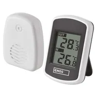 EMOS E0042 vezeték nélküli külső-belső hőmérő 2xAAA hatótávolság 100 m felbontás 0,1 C külső -40 C és +60 C belső 0 C és +60 C 433 MHz #3