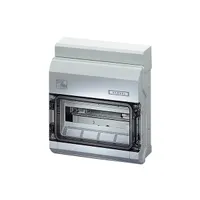 HENSEL 61001104 Időjárásálló KV-kiselosztó falon kívüli 1 sor 12 modul IP65 Műanyag ajtó
