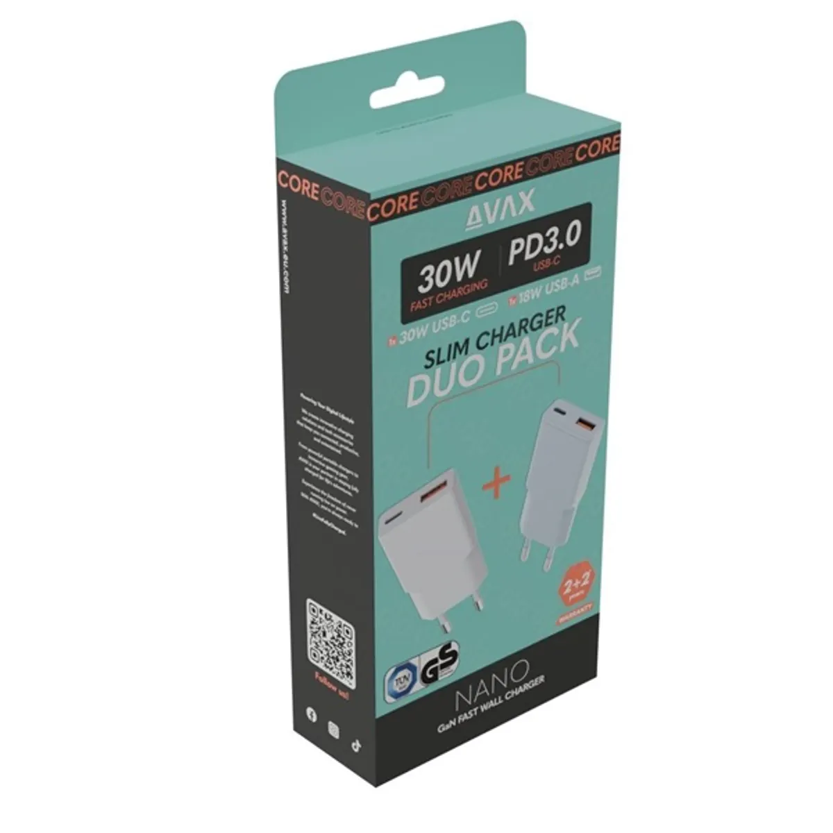 AVAX AVAX_CH6411 CH641W CH641LB 30W GaN USB-C USB-A gyorstöltő #2
