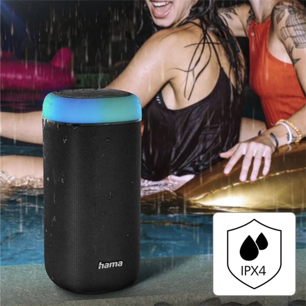HAMA 00188228 Shine 2.0 30W Bluetooth RGB LED IPX4 12 óra 2000mAh AUX hordozható #9