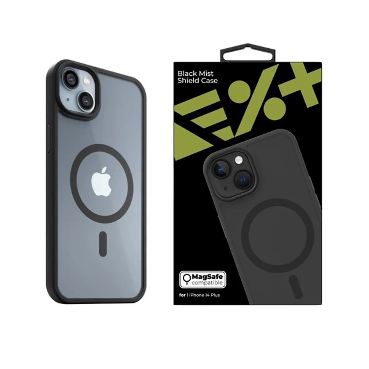 Nextone IPH-14PLUS-MAGSF-MISTCASE-BLK MagSafe MistCase hátlap Szilikon Fekete iPhone 14 Plus 6,7" #1
