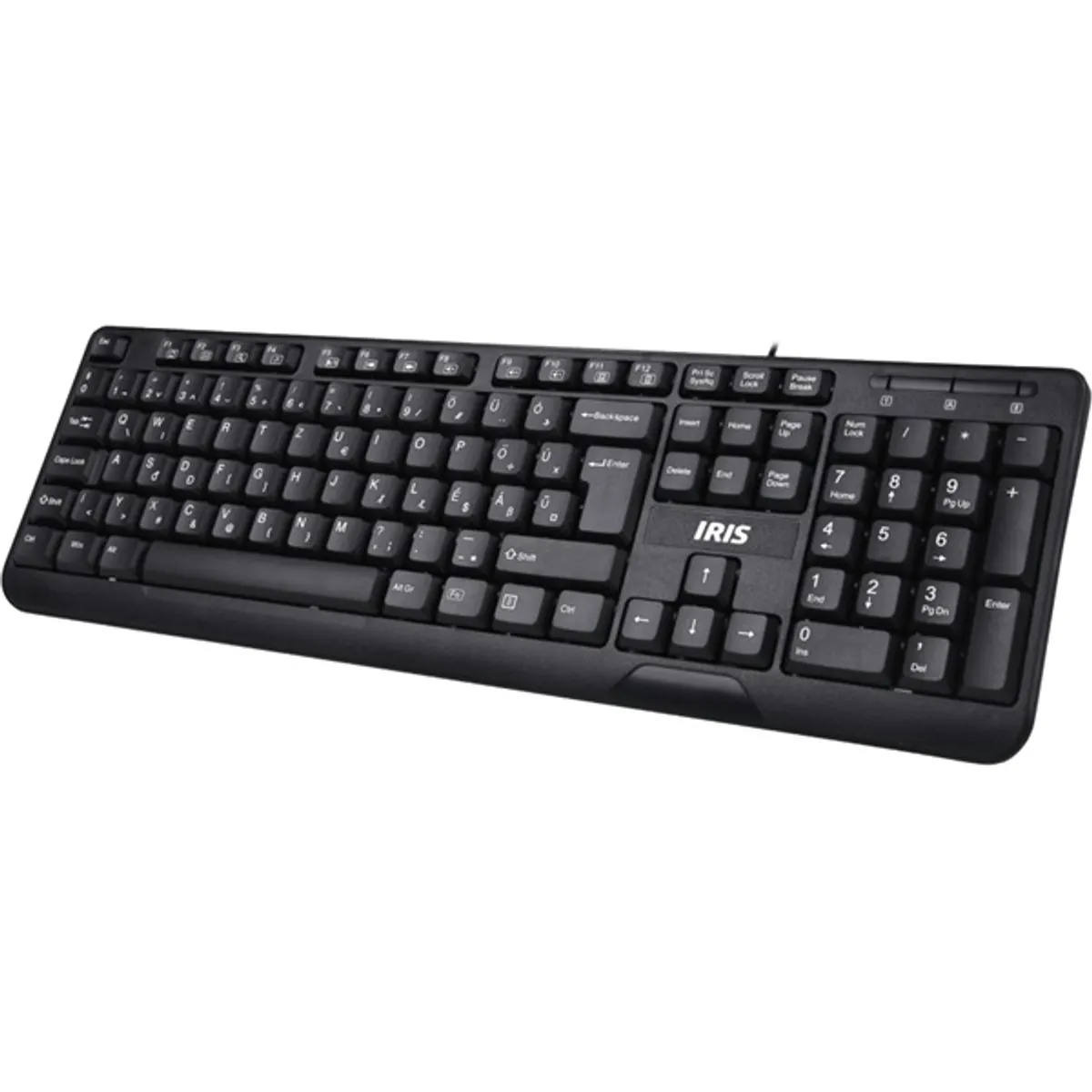 IRIS B-13 Billentyűzet 105 magyar kiosztás usb vezetékes membrán 1,4 m fekete #2