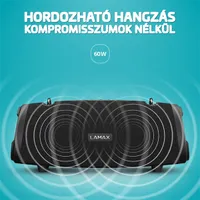 LAMAX LXWSMECL1NNBA Eclipse1 60,0 W ipx6 bluetooth usb-c micro sd fm rádió 9,5 óra #2