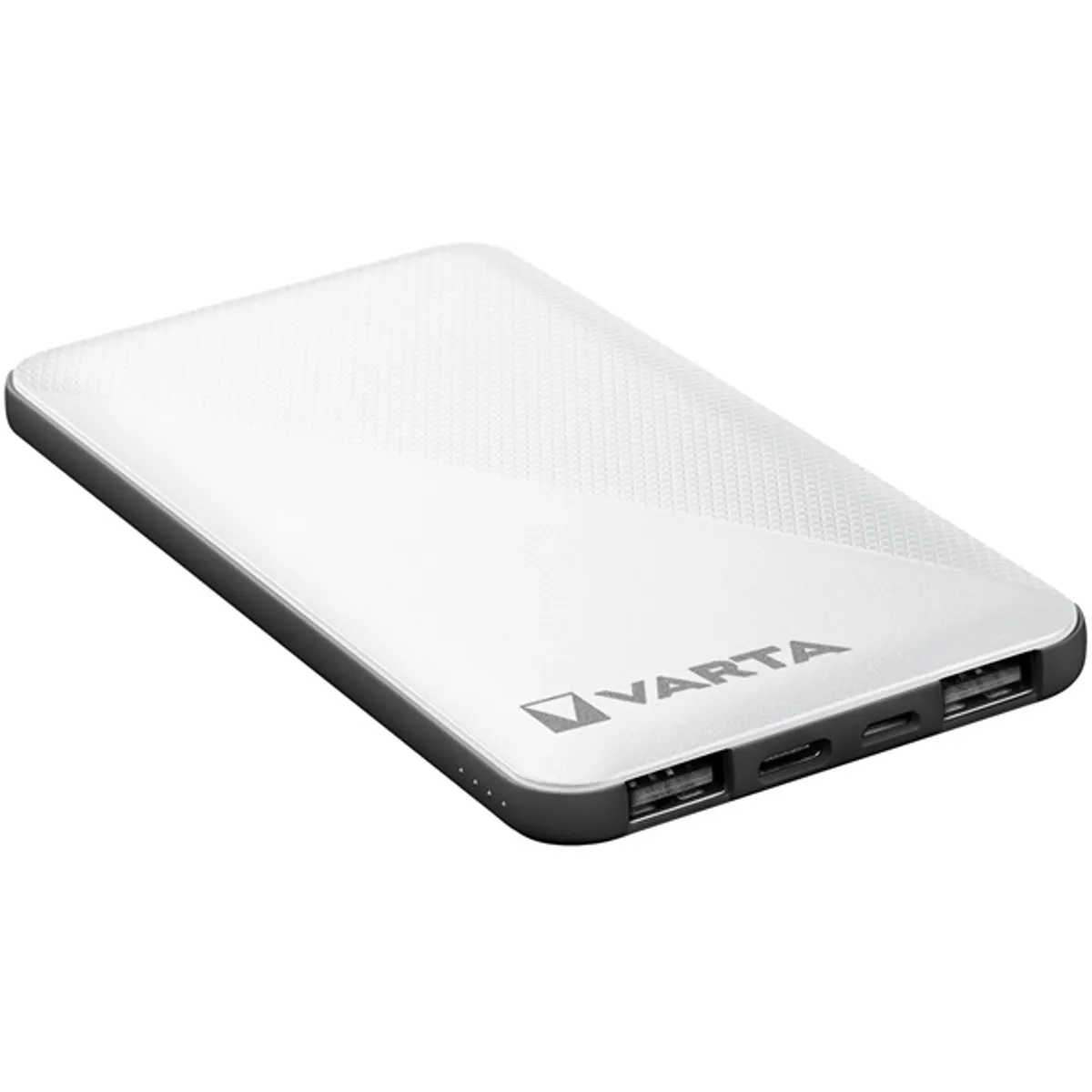 Varta 57975101111 Power bank 5000mAh 3 eszköz egyidejű töltés USB-C Micro-USB gyors töltés fehér műanyag #4