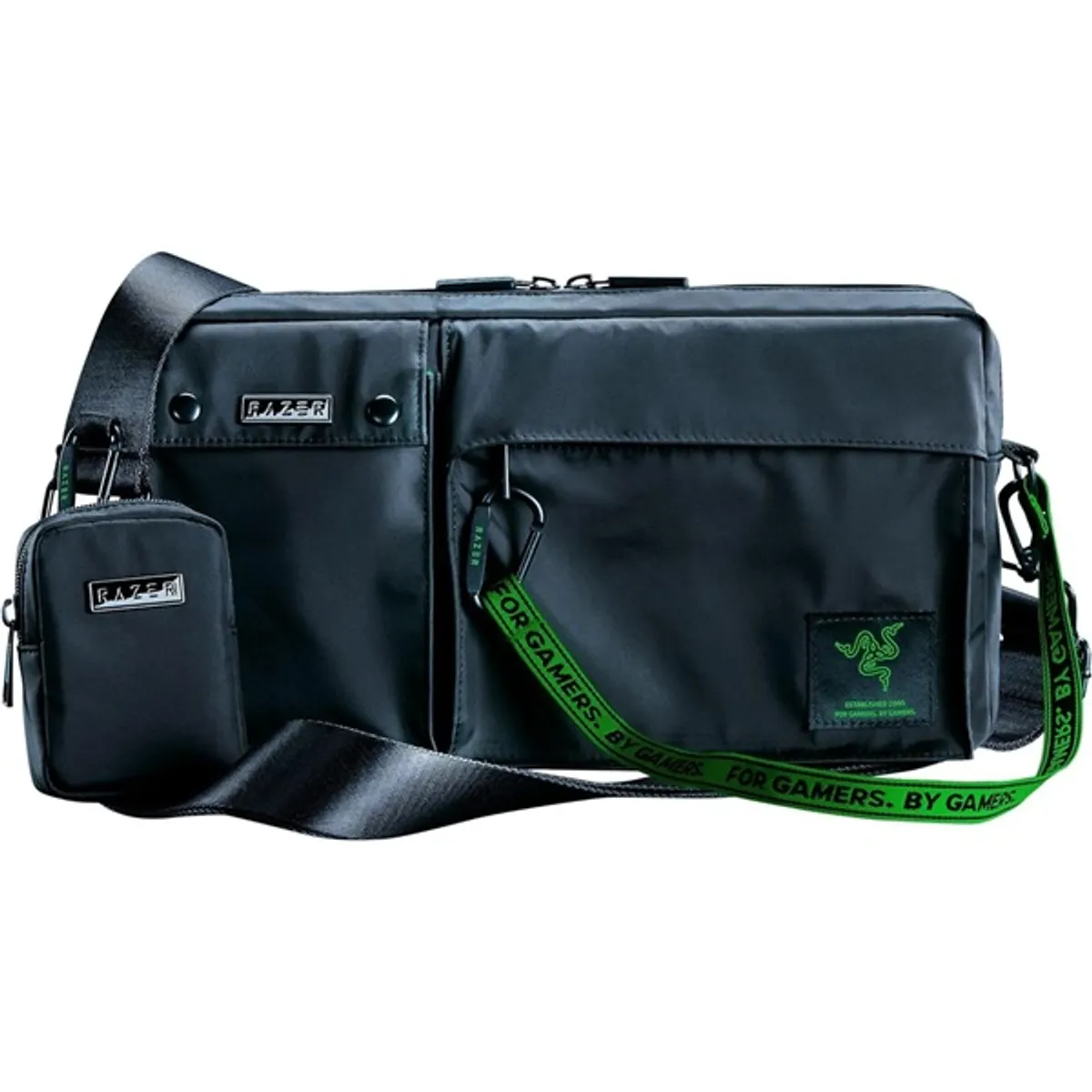 Razer RC81-04290119-0000 Xanthus Crossbody nejlon poliészter fekete zöld #1