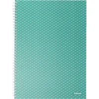 Esselte 628482 ColourBreeze A4 vonalas spirálfüzet zöld 80 lap FSC