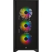 Corsair CC-9011204-WW iCUE 4000X RGB edzett üveg Mid Tower fekete 3x 120 mm RGB ventilátor USB-C #4