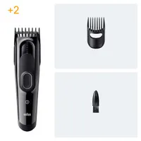 Braun 10AS490174 HC 5510 hajvágó 3-24 mm memóriazár, vezetékes és vezeték nélküli, 50 perc üzemidő, acél penge, mosható #7