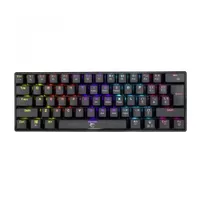 White Shark WS GK-2022B-BL-HU Shinobi GK-2022B 60 százalékos mechanikus kék switchek magyar kiosztás USB-C RGB világítás állítható lábak levehető kábel