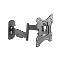 STELL 35057196 SHO 7520 23"-42" fali konzol acél fekete 30 kg forgatható 90 fok dőlés 8 VESA 100x100 200x200 csavaros rögzítés kábelrendező