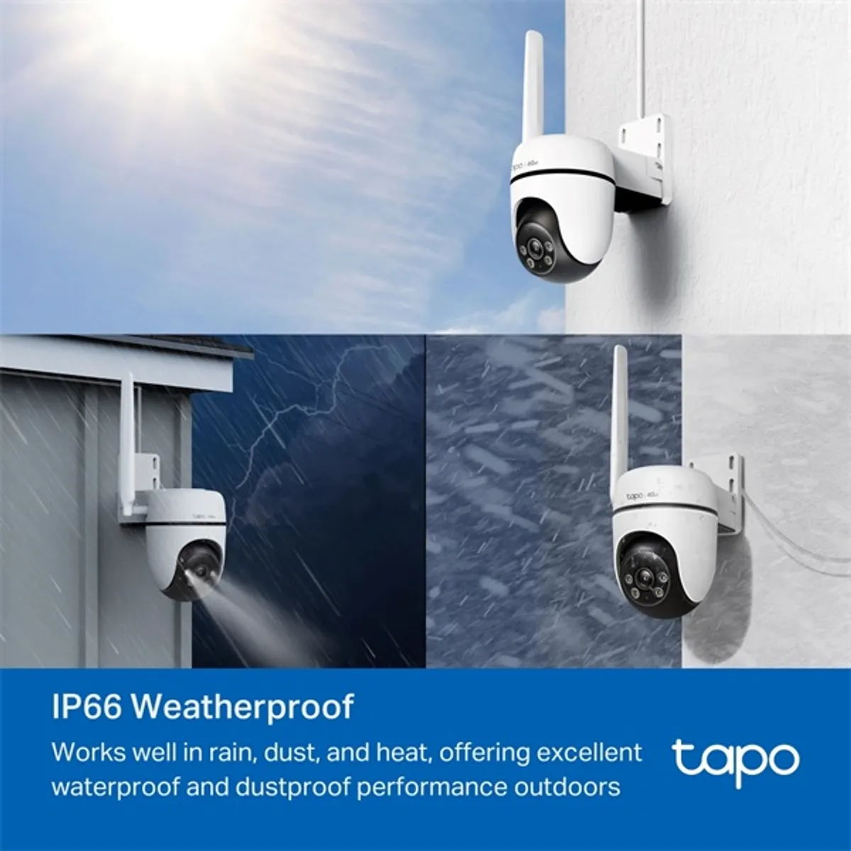 TP-LINK TAPO C501GW Tapo C501GW 1080p IP66 kültéri kamera PoE 2-irányú hang microSD 512GB 1x LAN 30 m IR #9