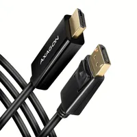 AXAGON RVD-HI14C2 DisplayPort to HDMI aktív kábel 180 cm fekete