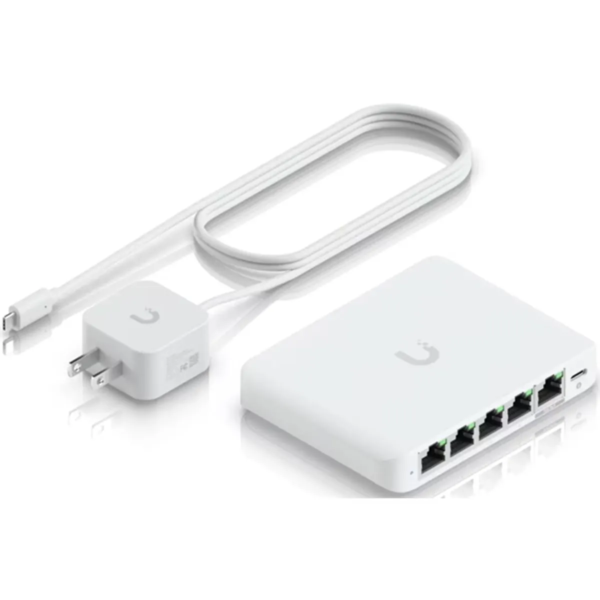 Ubiquiti USW-FLEX-2.5G-5 UniFi Switch Flex Mini 2.5G 5x2.5GbE PoE bemenet 802.3af USB-C tápegység #3