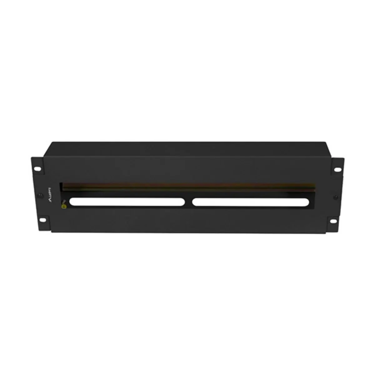 LANBERG AK-VDP103-B kismegszakító tartó panel 19" 3U fekete acél TS-35 DIN sín fedeles #2