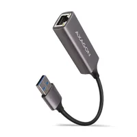 AXAGON ADE-TR usb 3.2 gen 1 külső gigabit ethernet adapter fekete 15 cm RJ-45 USB-A