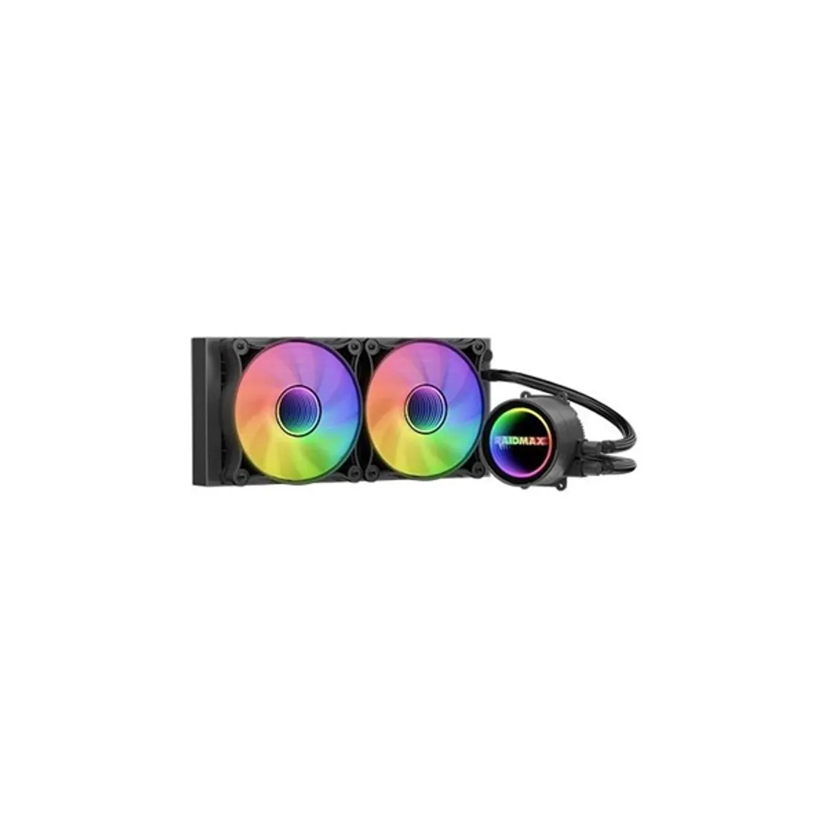 RAIDMAX LS240BK ARGB Infinita LS240 ARGB 2x120mm PWM ventilátor 240mm radiátor 275x120x27 mm #1