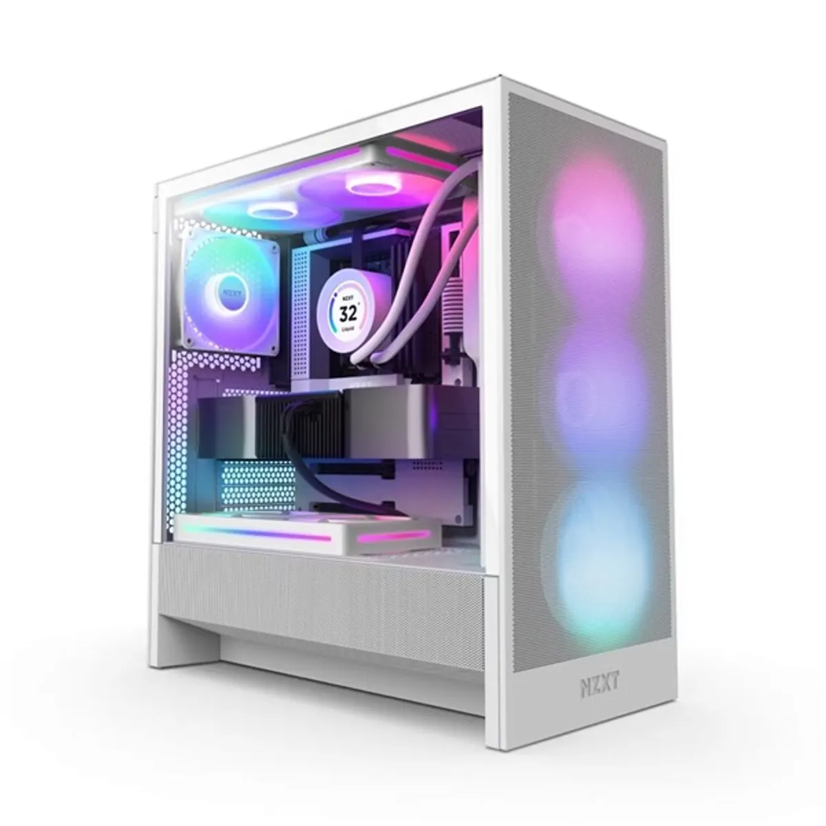 NZXT CC-H52FW-R1 H5 Flow RGB fehér E-ATX #1