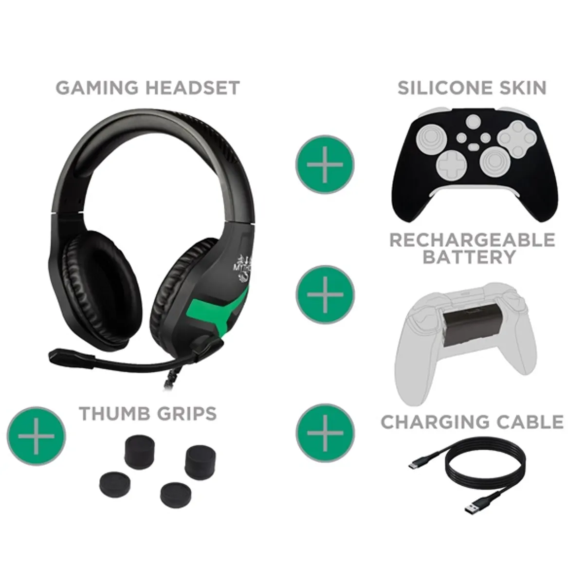 KONIX KX-GPK-CHRONOS Chronos gamer csomag fekete #6