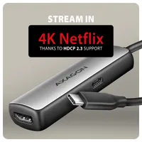 AXAGON RVC-HI8KPD USB-C HDMI 2.1 adapter 16 cm 8K60Hz PD 100W #6