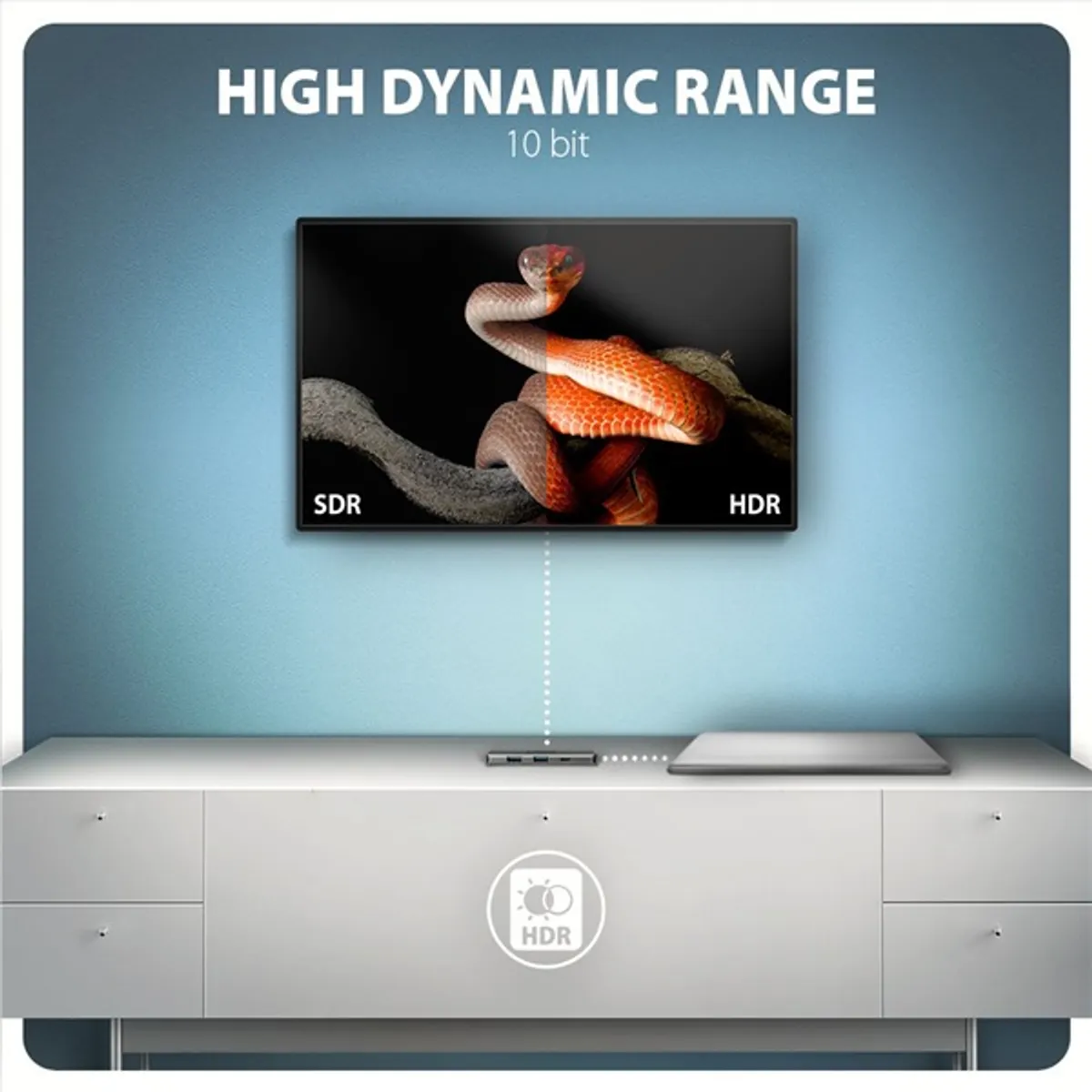 AXAGON HMC-5H8K USB-C hub 5Gbps 5in1 HDMI 8K #6