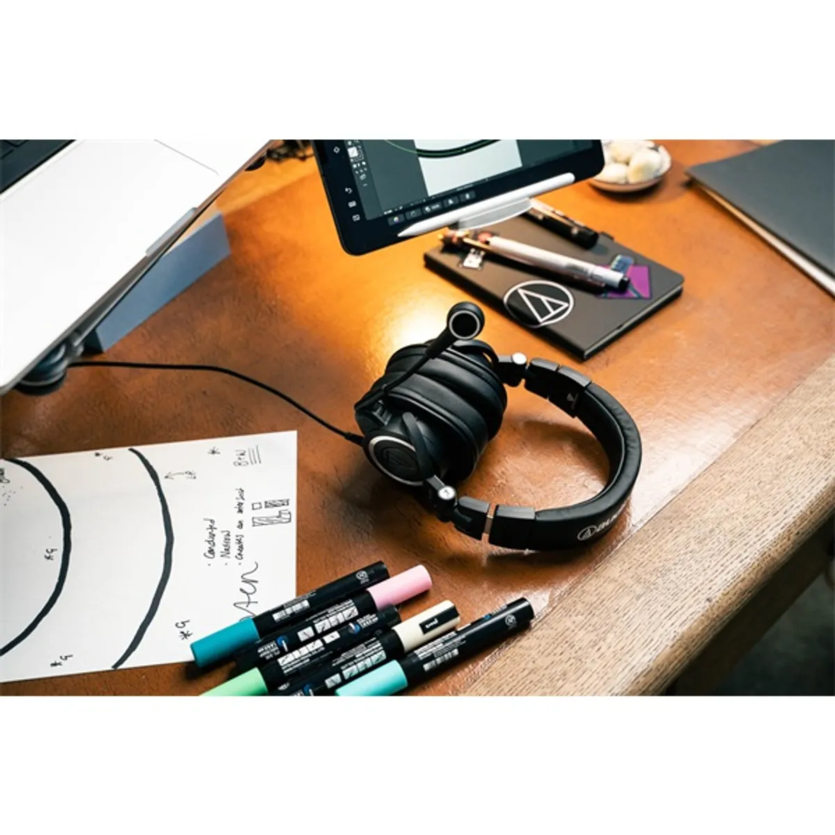 Audio-Technica ATH-M50XSTS-USB StreamSet Fekete USB-A PC MAC balos mikrofon 2 m 45 mm #6