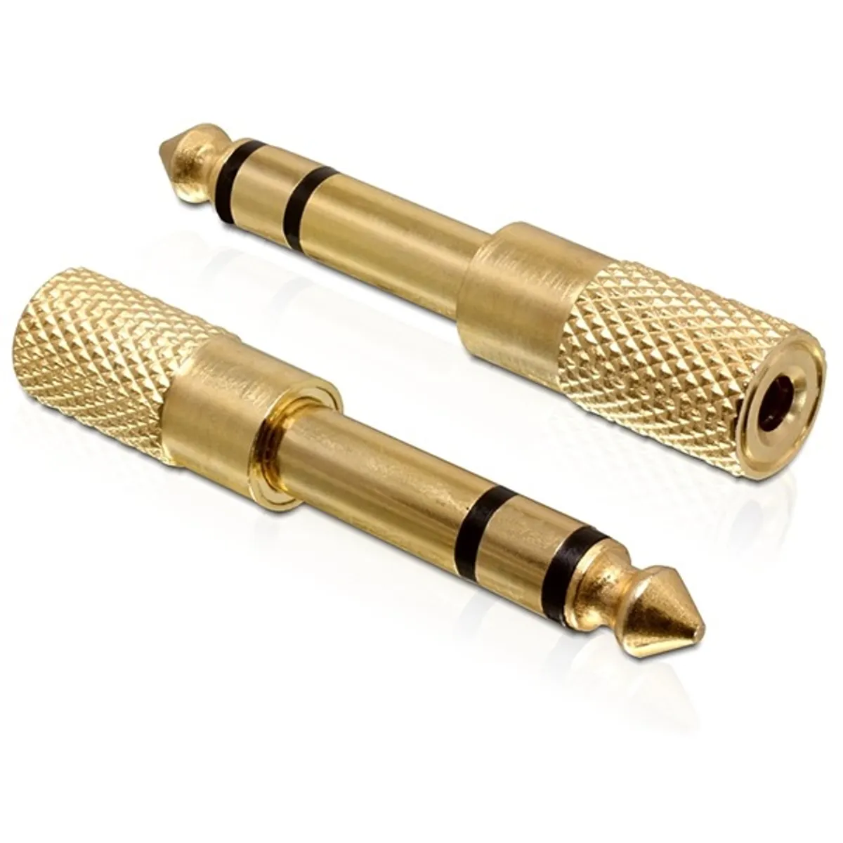 DELOCK 65361 átalakító 6,3 mm sztereó jack apa 3,5 mm sztereó jack anya arany #1