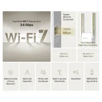 Mercusys ME25BE BE3600 3600 Mbps WiFi 7 2.4 GHz és 5 GHz gigabit LAN IPv6 wps #3