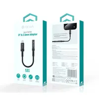 Devia ST111172 iPure Series lightning aux dac 3,5 mm fekete 100 cm