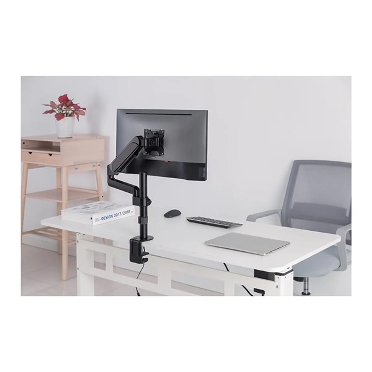Stell 45026263 monitortartó kar 9 kg 17-32" VESA 75x75;100x100 forgatható billenthető kábelrendező 1 db #8