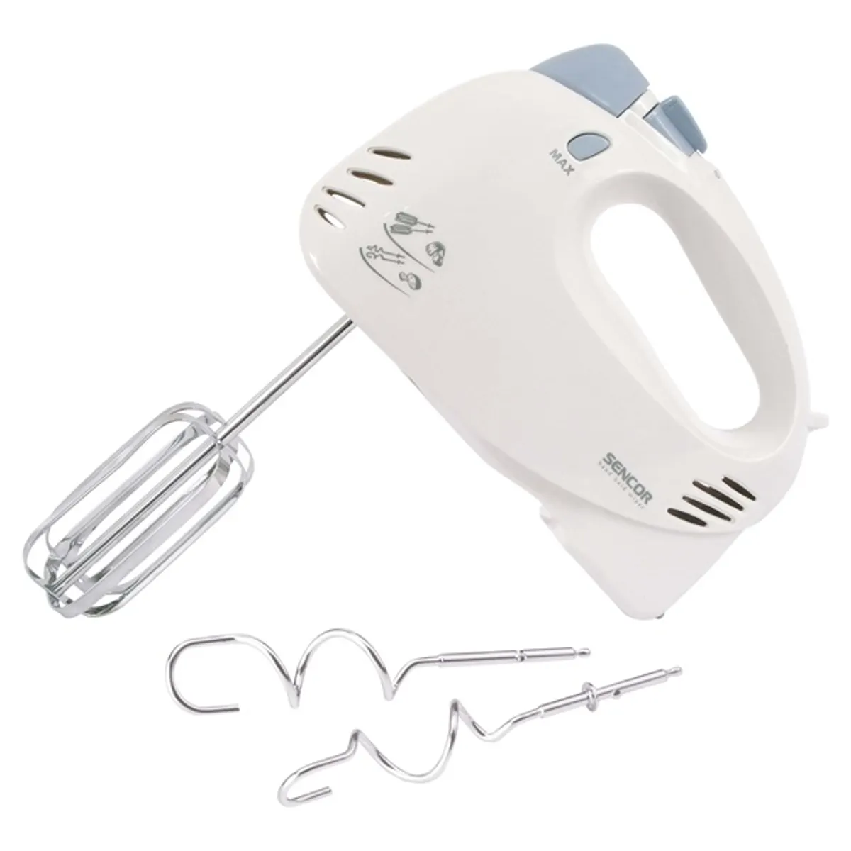 SENCOR SHM 5203-EUE3 Kézi mixer 400 W 5 fokozat TURBO rozsdamentes acél habverő és dagasztókarok #1
