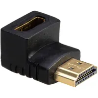 Akyga AK-AD-01 HDMI-M HDMI-F 90 fokos adapter aranyozott dugók