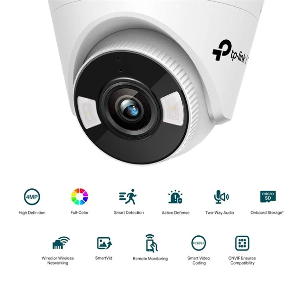 TP-LINK VIGI VIGI C440-W-4MM C440-W 4MP beltéri turret kamera 4mm kétirányú hang wifi lan microSD 256GB IR30m H265 DWDR BLC #2
