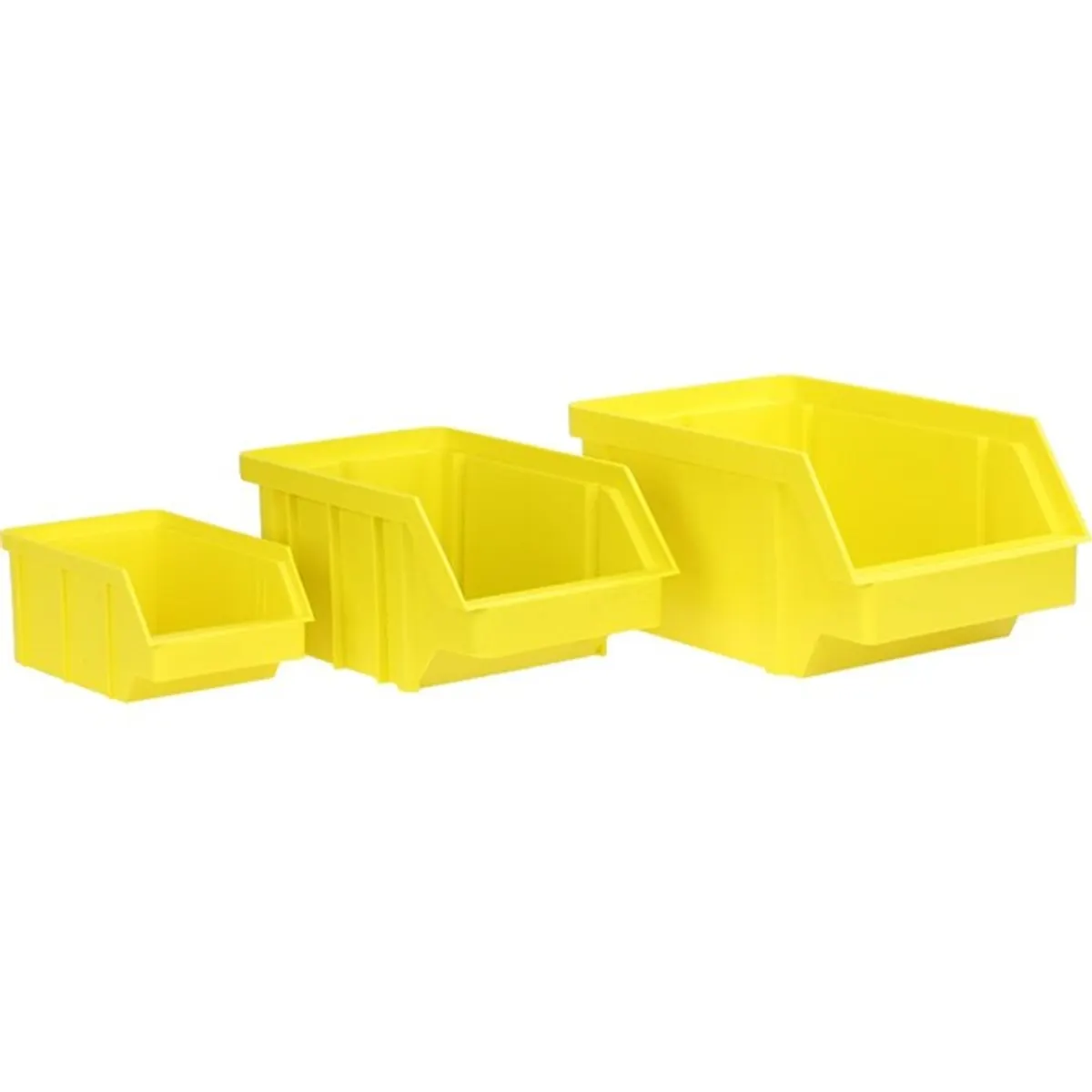 Stalflex BIN-M-Y tárolódoboz sárga közepes méretű rackhez #1
