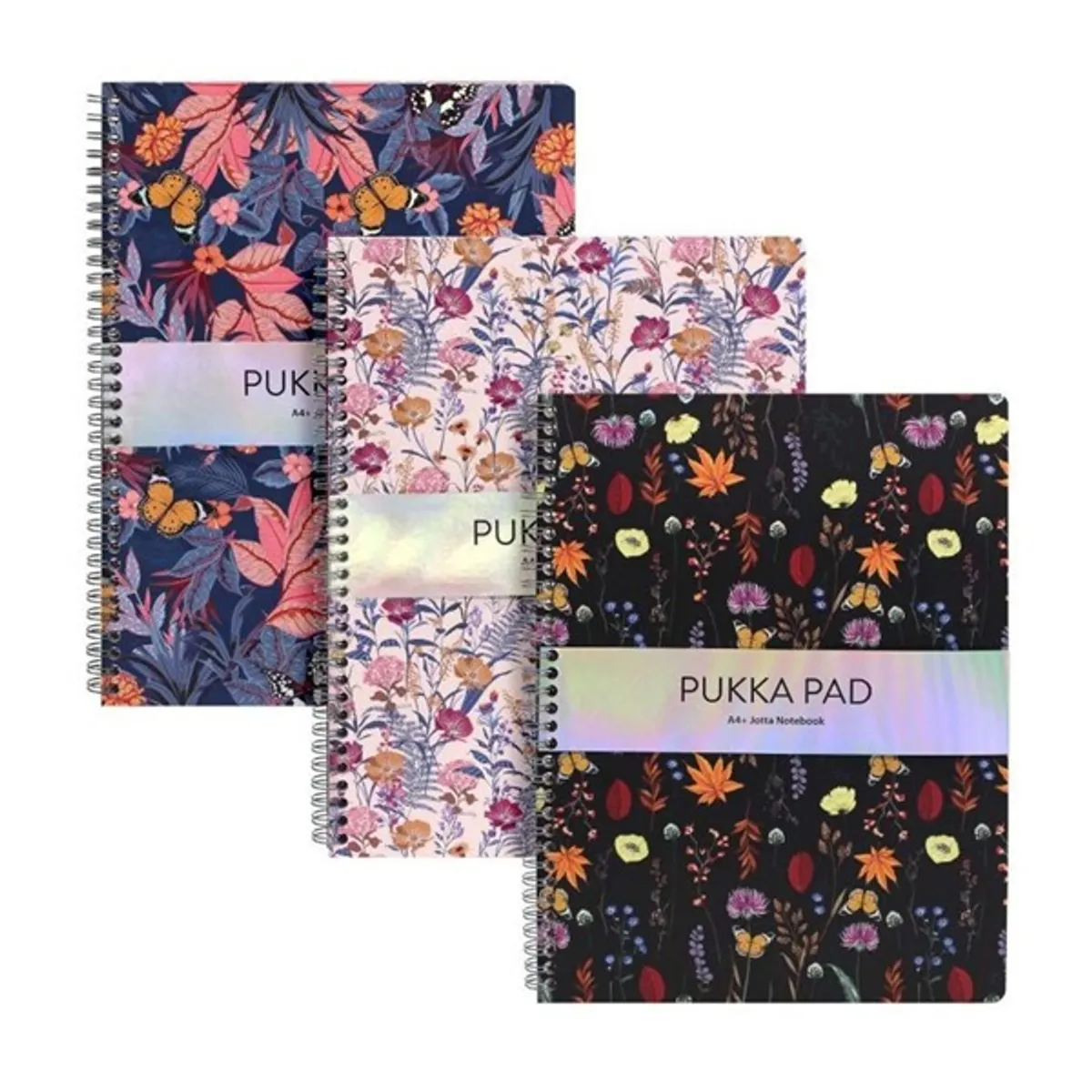Pukka Pad A15545081 Jotta Pad Bloom A4 160 oldalas vonalas dupla spirálfüzet karton borító #1