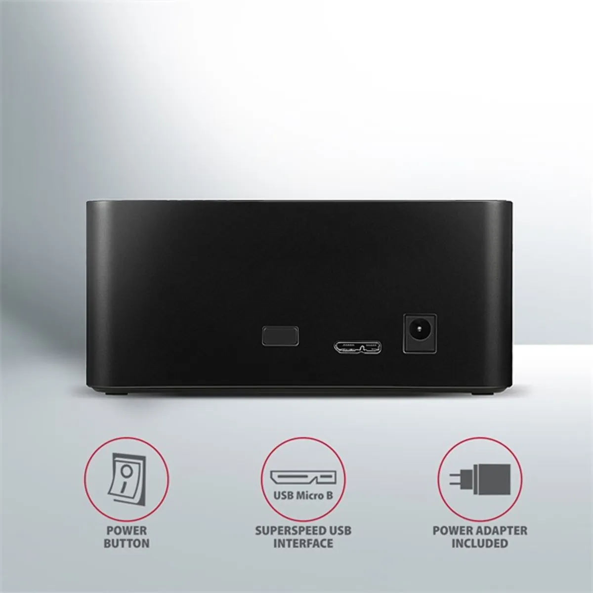 AXAGON ADSA-SN külső HDD dokkoló alumínium USB 3.2 Gen1 2.5" és 3.5" HDD SSD SATA III 6Gbps #8