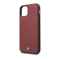 BMW BMHCN58PELBU iPhone 11 Pro burgundi vízszintesen csíkozott kemény tok #2