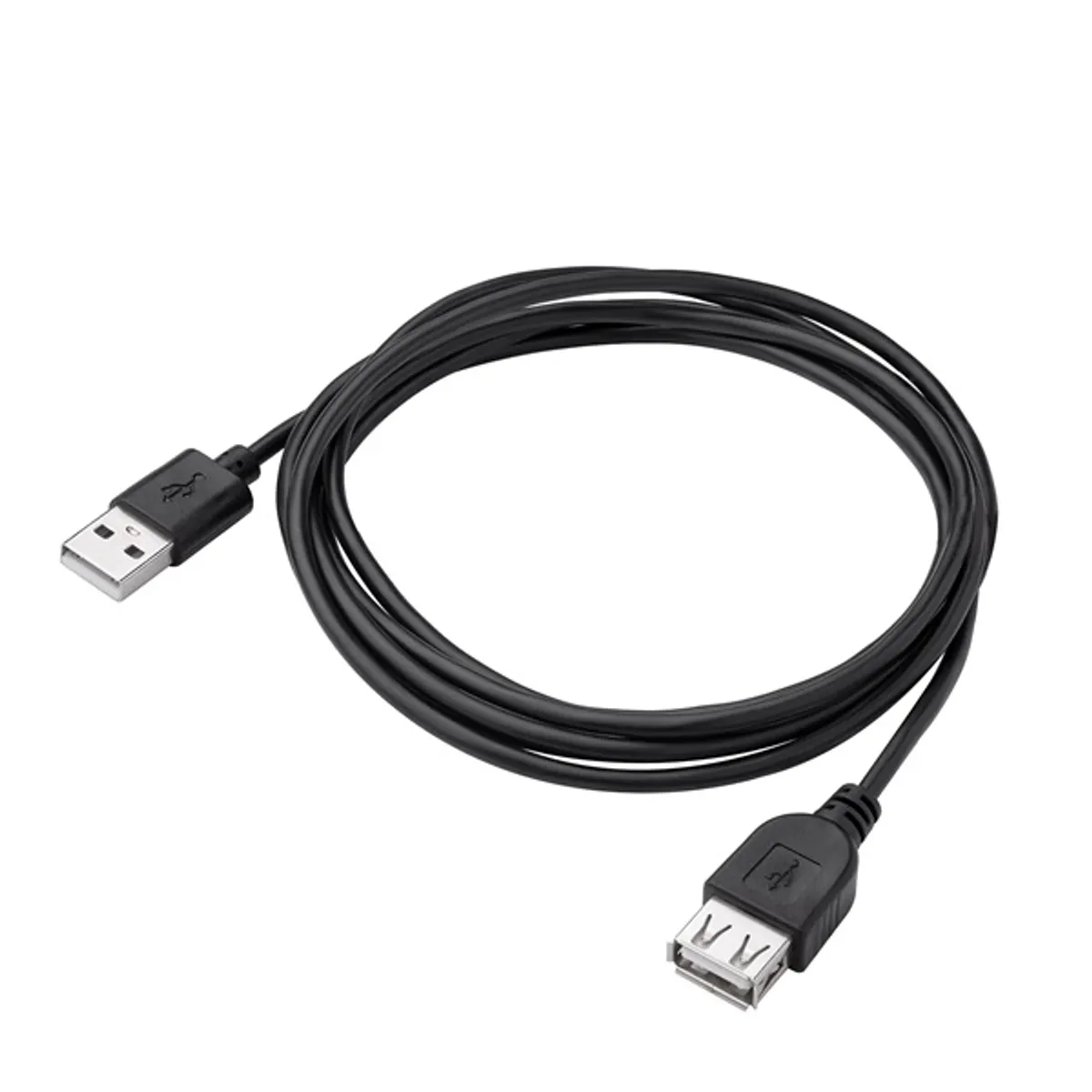 AKYGA AK-USB-07 USB A-A kábel Fekete Szerelt 180 cm Adat- és töltőkábel USB 2.0 A USB 2.0 A #1