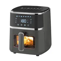 TOO AF-150B Forrólevegős sütő 1400 W 5 L fekete betekintő ablak kivehető edény #2