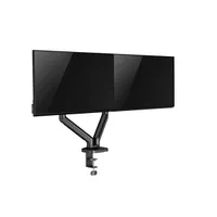 STELL 45026262 Monitortartó kar 2 db monitor 17"-32" Fekete Kábelerendező Forgatható Tilt 90 fok VESA 75x75 100x100 Acél, Alumínium 9 kg #4