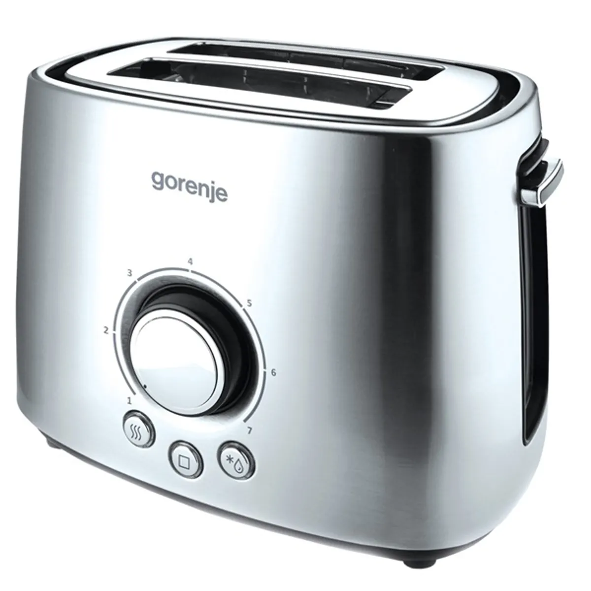 Gorenje 565728 T1000E 2 szelet rozsdamentes acél 1000 W morzsatálca kiolvasztás melegítés 7 pirítási fokozat #1