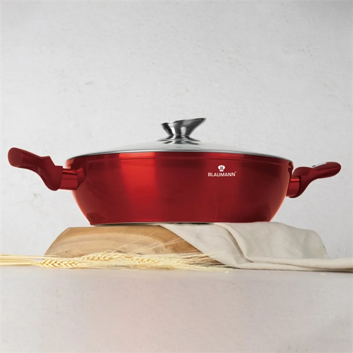 Blaumann BL-3984 burgundy collection 3,8 L 28 cm lábas fedővel alumínium tapadásmentes indukciós kompatibilis #9