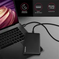 Axagon EE25-SLC Slide box 2.5" külső USB-C HDD és SSD ház fekete #6
