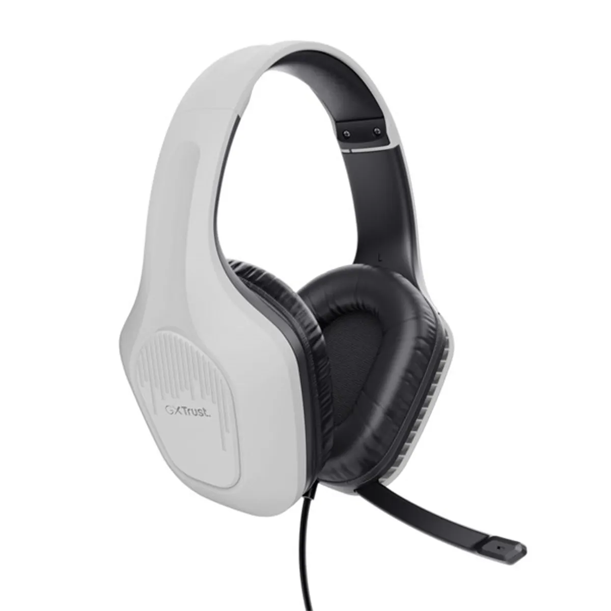 Trust 24993 GXT 415PS Zirox Fehér gamer 120 cm 3,5 mm jack hangerő szabályzó mikrofon balra 20-20000 Hz 50 mm 2.0 mikrofonos fejhallgató #4