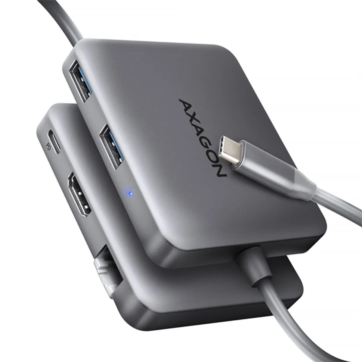 AXAGON HMC-5HL USB-C 5in1 hub 2x USB-A 1x HDMI 1x RJ-45 5Gbps PD 100W #1