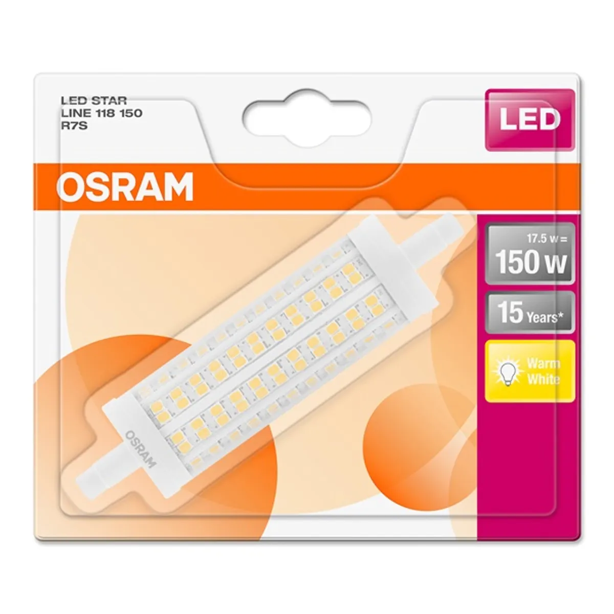 LEDVANCE 4058075138469 R7s LED fényforrás 18W 2700K 360 fok 2452 lm 15000 óra #2