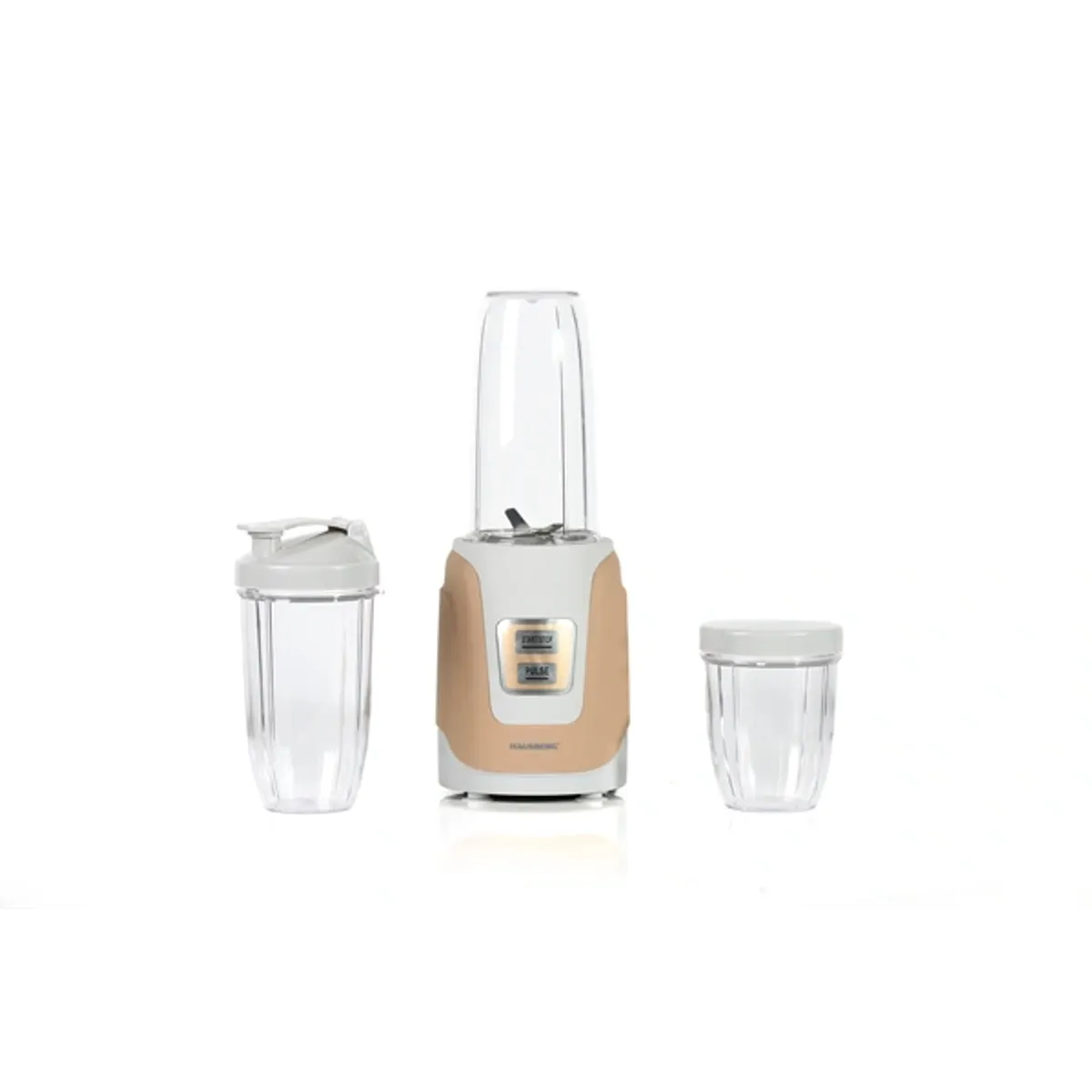 Hausberg HB-7675AU turmixgép arany, 1000 W, 3 pohár 500 ml, 800 ml, 1000 ml, réz motor, Pro Extractor pengék, BPA-mentes, mosogatógépben tisztítható #2