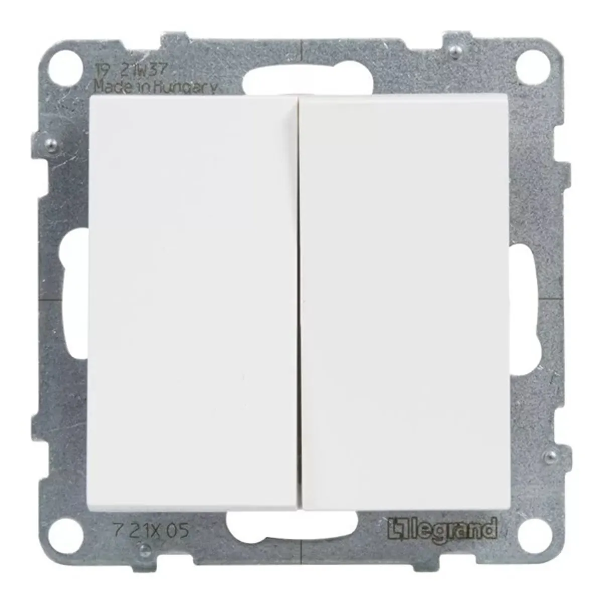 Legrand 721105 Suno 105 fehér IP20 rugós bekötés süllyesztett csillárkapcsoló #1