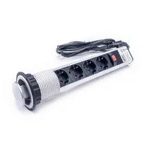 TOO PPS-308-4S beépíthető elosztó 4 db SCHUKO, 180 cm #3
