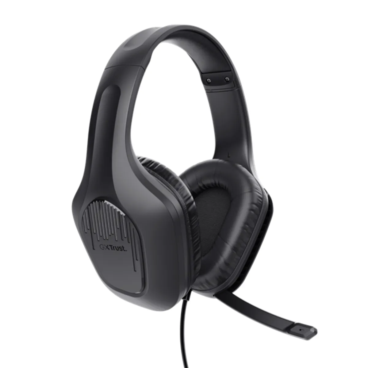 TRUST 24990 GXT 415 Zirox 2.0 headset 50 mm hangszóró 20-20000 Hz 32 ohm 90 dB 3.5 mm jack 200 cm fekete mikrofon 100-17000 Hz #4